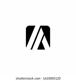 A letter logo template vector icon design