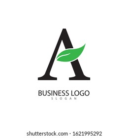 A Letter Logo Template vector icon illustration