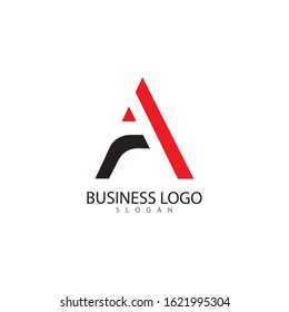 A Letter Logo Template vector icon illustration