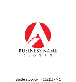 A Letter Logo Template vector icon illustration design