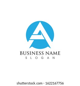A Letter Logo Template vector icon illustration design