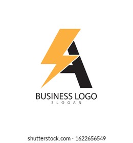 A Letter Logo Template vector icon illustration