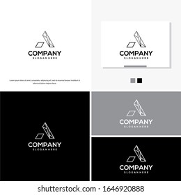 A Letter Logo Template vector icon illustration design.