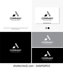 A Letter Logo Template vector icon illustration design.