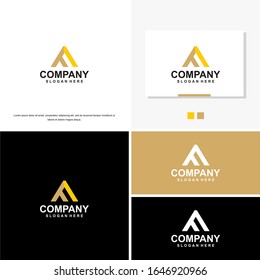 A Letter Logo Template vector icon illustration design.
