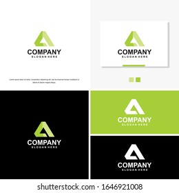 A Letter Logo Template vector icon illustration design.