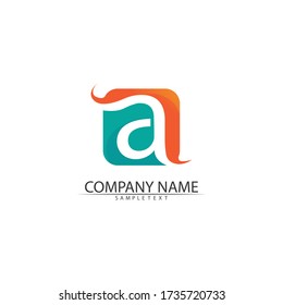 A Letter Logo Template vector icon illustration design