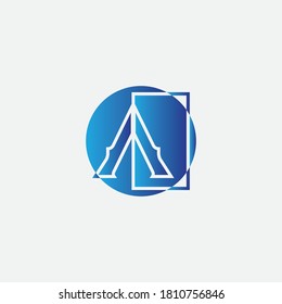A Letter Logo Template vector icon illustration design