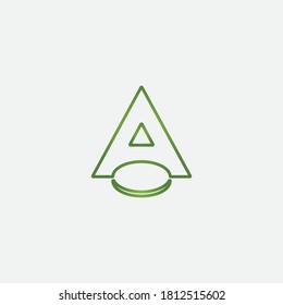 A Letter Logo Template vector icon illustration design