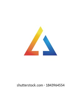 A Letter Logo Template vector icon illustration design