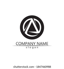 A Letter Logo Template vector icon illustration design