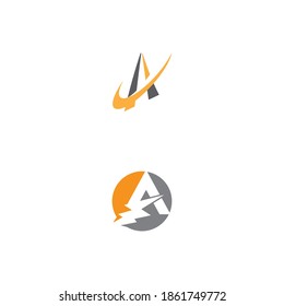 A Letter Logo Template vector icon illustration design