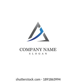 A Letter Logo Template vector icon illustration design