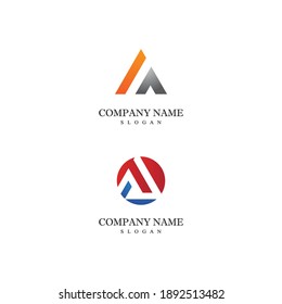 A Letter Logo Template vector icon illustration design
