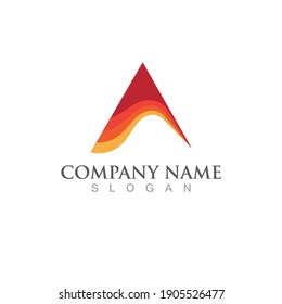 Un diseño de ilustración de icono de la plantilla de logotipo de carta