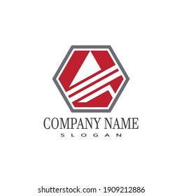 A Letter Logo Template vector icon illustration design