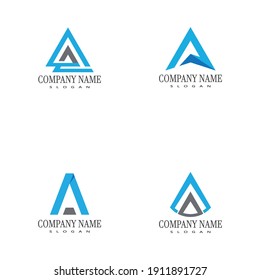 A Letter Logo Template vector icon illustration design