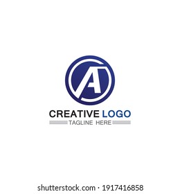 A Letter Logo Template vector icon illustration design