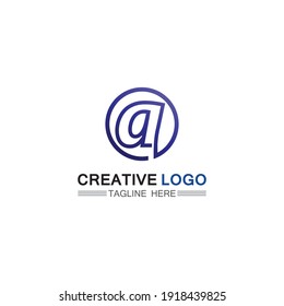 A Letter Logo Template vector icon illustration design