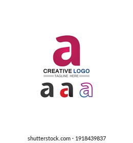 A Letter Logo Template vector icon illustration design
