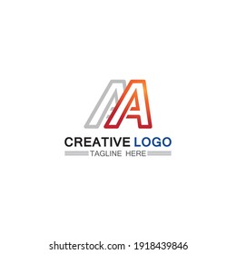 Un diseño de ilustración de icono de la plantilla de logotipo de carta