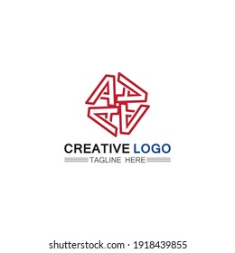 A Letter Logo Template vector icon illustration design