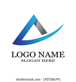 A Letter Logo Template vector icon illustration design