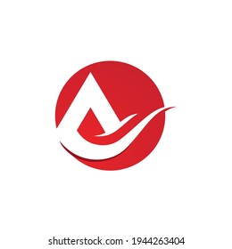  Diseño de icono vectorial de plantilla de logotipo de carta