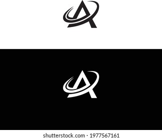A Letter Logo Template Vector Icon Illustration Design.