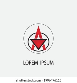 A Letter Logo Template vector icon illustration design