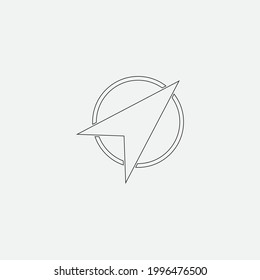 A Letter Logo Template vector icon illustration design