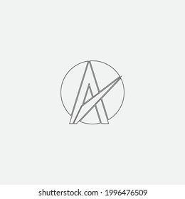 Un diseño de ilustración de icono de la plantilla de logotipo de carta