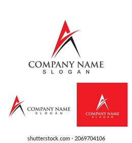 A Letter Logo Template vector icon illustration design