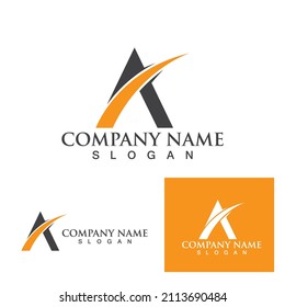 A Letter Logo Template vector icon illustration design