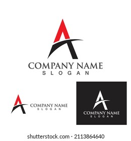 A Letter Logo Template vector icon illustration design