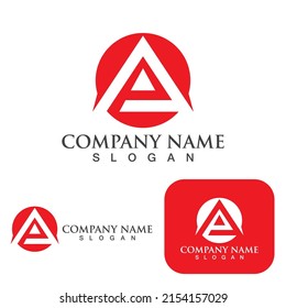 A Letter Logo Template vector icon illustration design