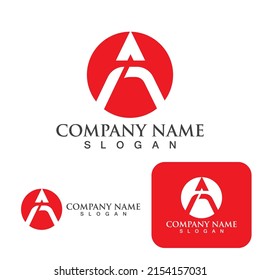 A Letter Logo Template vector icon illustration design