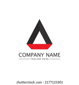 A Letter Logo Template vector icon illustration design
