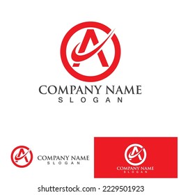 Un diseño de ilustración de icono de la plantilla de logotipo de carta