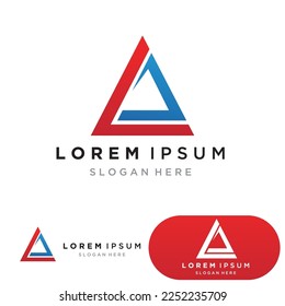 A Letter Logo Template vector icon illustration design