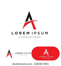 Un diseño de ilustración de icono de la plantilla de logotipo de carta