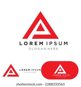 Un diseño de ilustración de icono de la plantilla de logotipo de carta