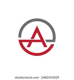 Ein Buchstabenlogo Vorlage Vektorgrafik Icon Illustration Design