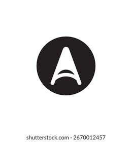 Um modelo de logotipo de carta ícone de vetor design de ilustração