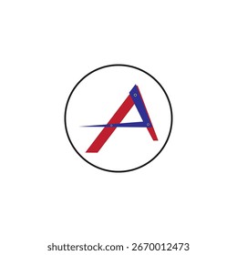 A Letter Logo Template vector icon illustration design