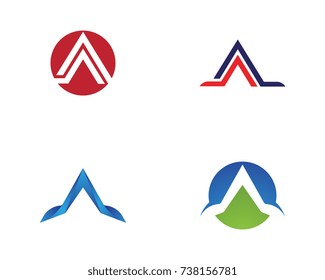 A Letter Logo Template vector icon illustration