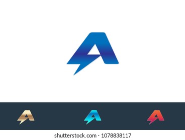 A Letter Logo Template vector illustration design