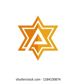 letter A logo template vector illustration