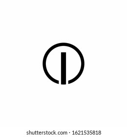 I Letter Logo Template vector illustration design