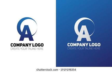 Letter A logo Template vector illustration design